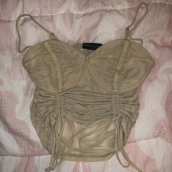 White Fox Boutique wild card mesh crop top - Picture 3 of 4